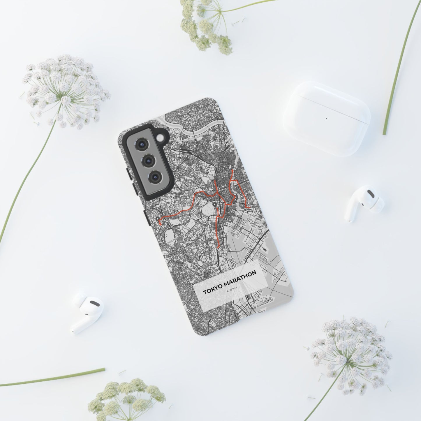Tokyo Marathon Route Tough Phone Case
