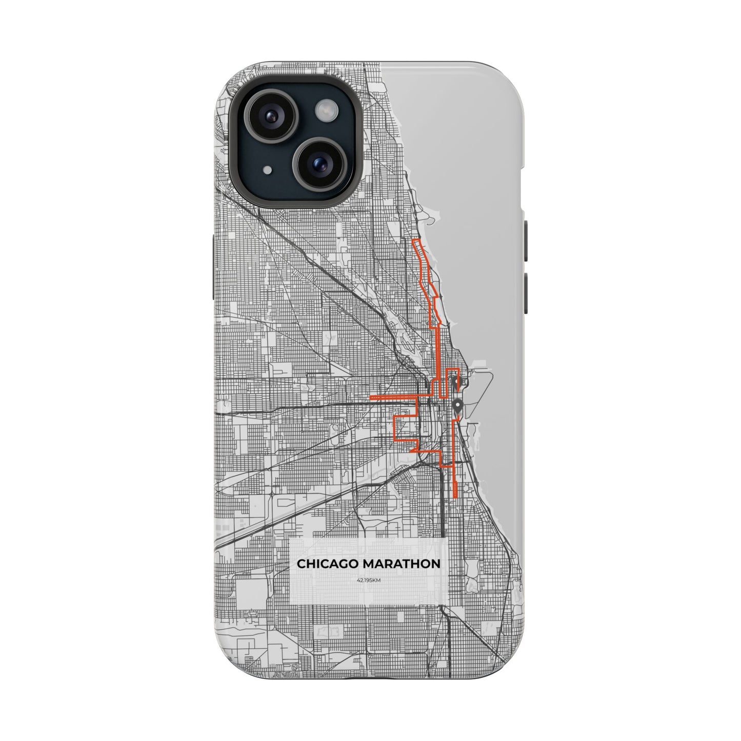 Chicago Marathon Route Magnetic Impact-Resistant Phone Case