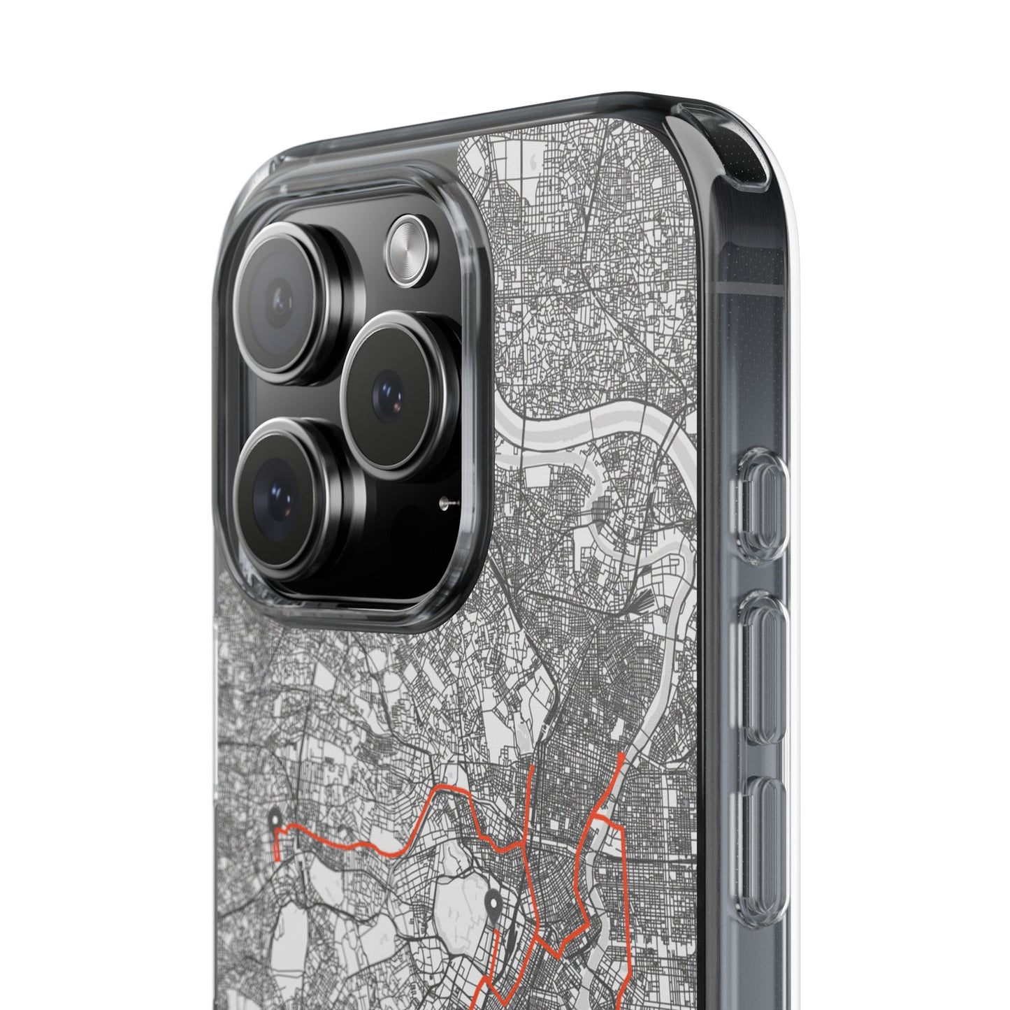 Tokyo Marathon Route Clear Impact-Resistant Phone Case