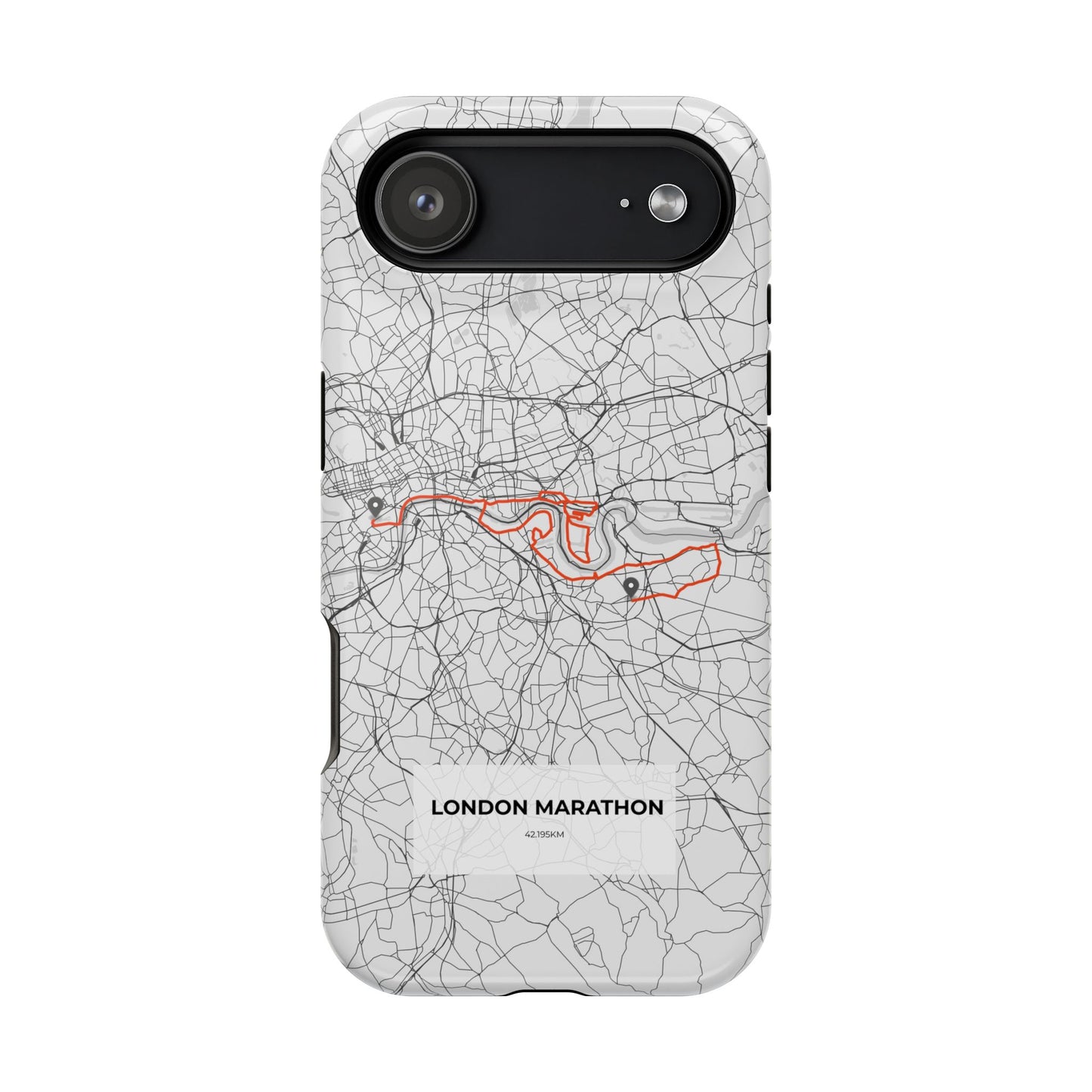 London Marathon Route Magnetic Impact-Resistant Phone Case