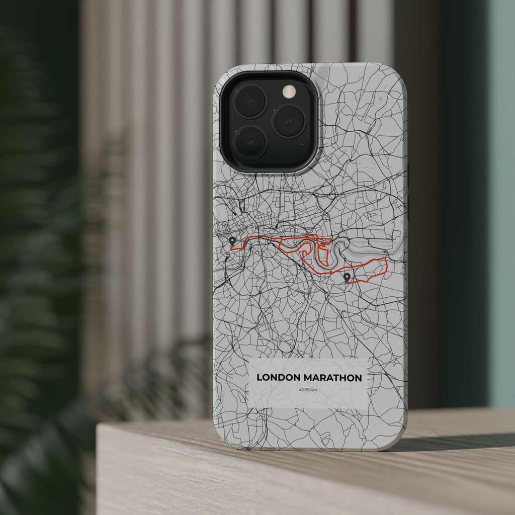 London Marathon Route Magnetic Impact-Resistant Phone Case