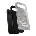 Chicago Marathon Route Tough Phone Case