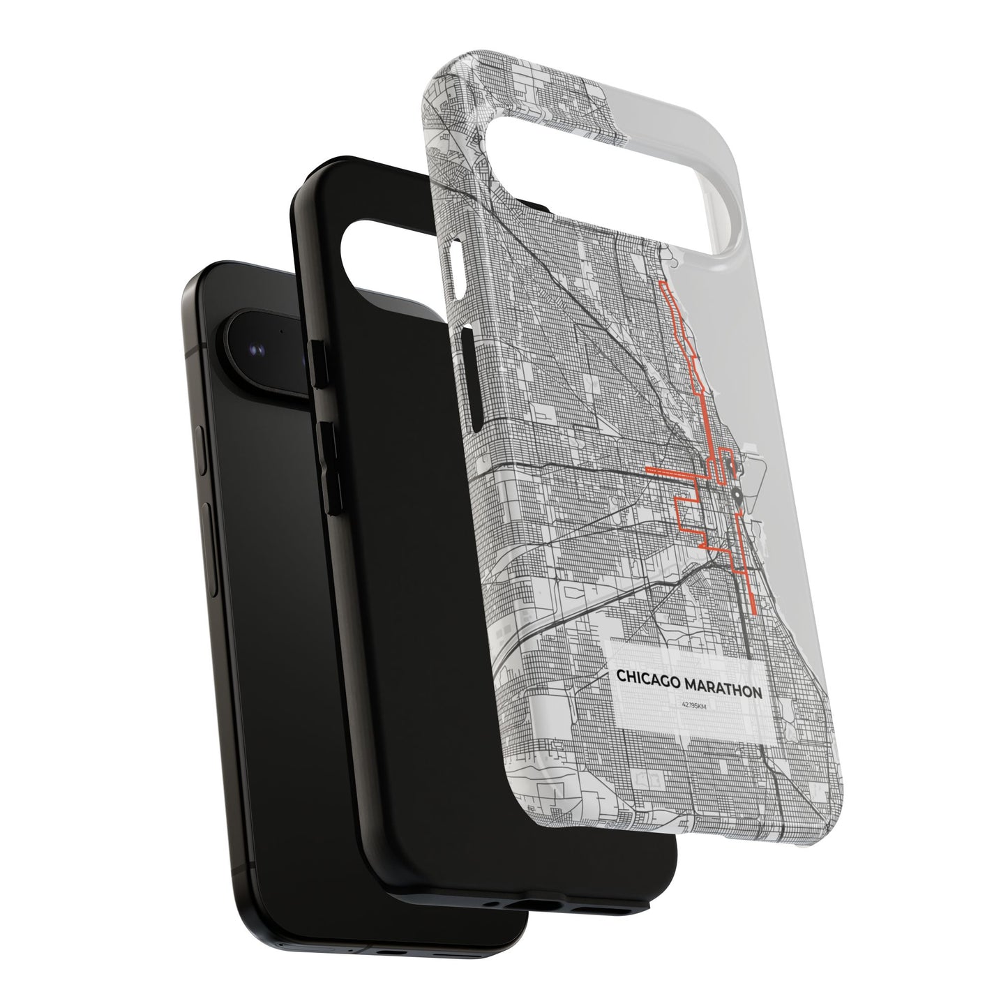 Chicago Marathon Route Tough Phone Case