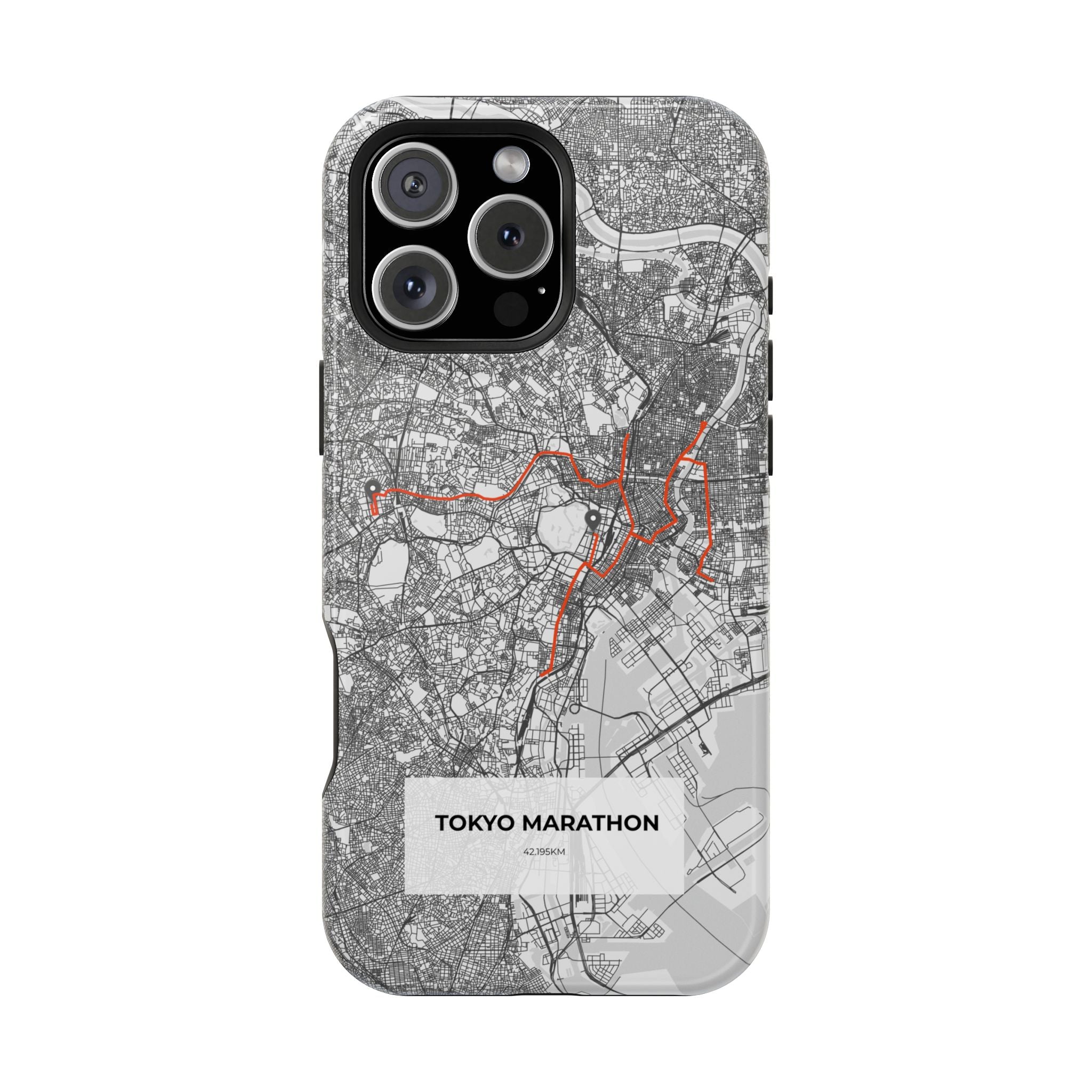 Tokyo Marathon Route Magnetic Impact-Resistant Phone Case