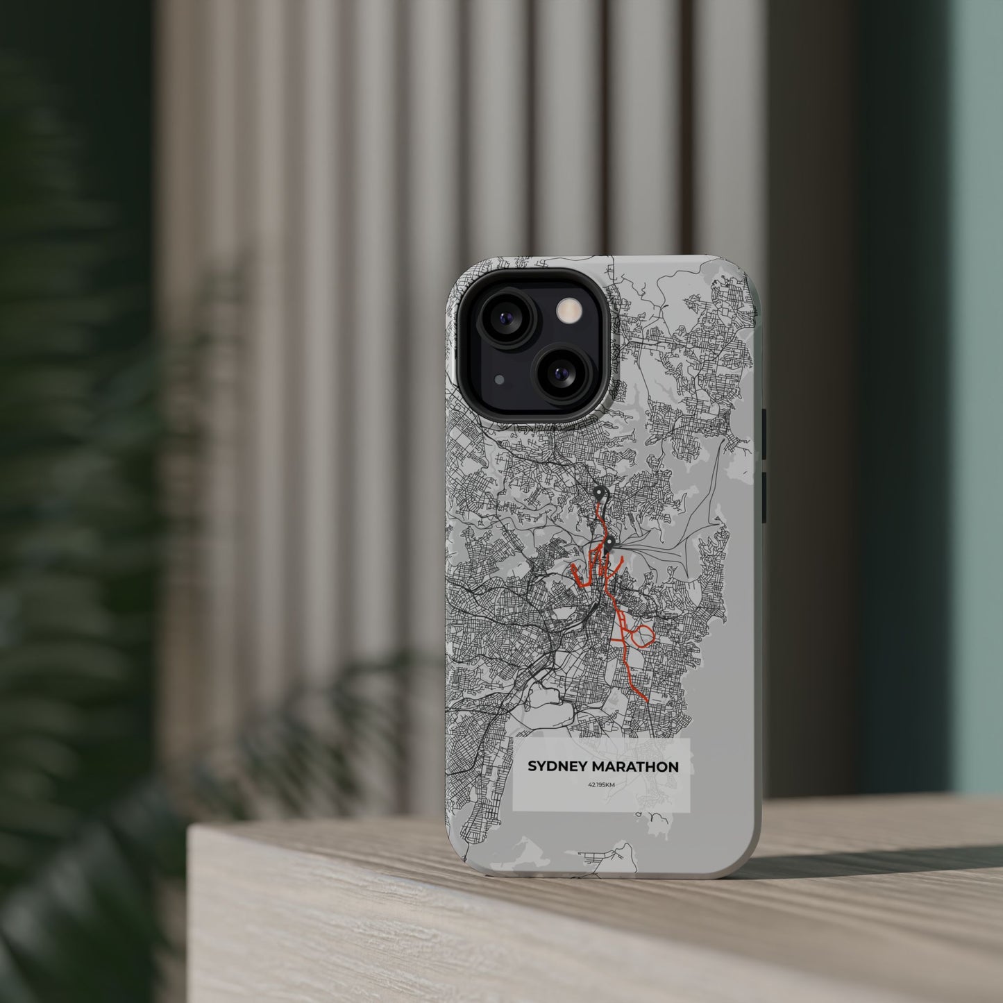 Sydney Marathon Route Magnetic Impact-Resistant Phone Case