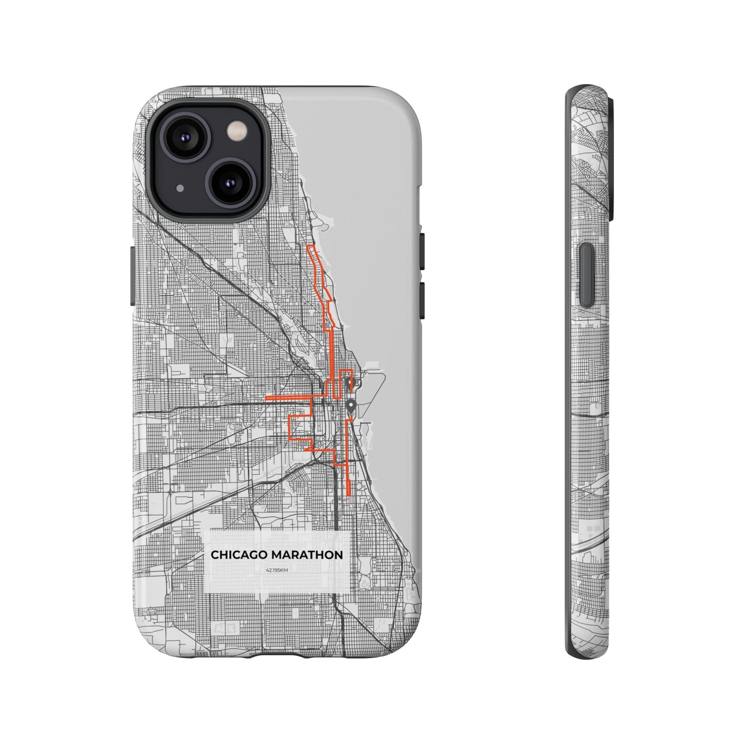 Chicago Marathon Route Tough Phone Case