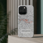 London Marathon Route Magnetic Impact-Resistant Phone Case
