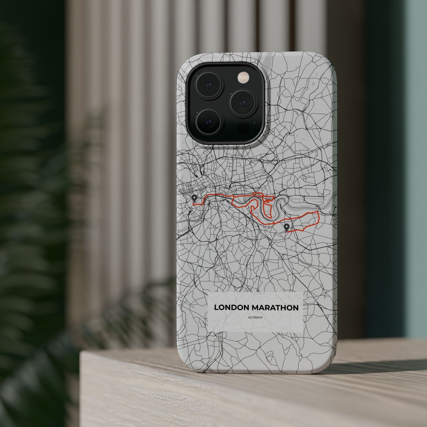 London Marathon Route Magnetic Impact-Resistant Phone Case
