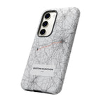 Boston Marathon Route Tough Phone Case