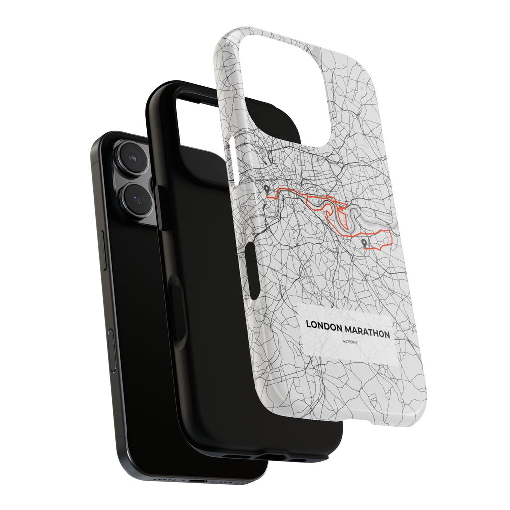 London Marathon Route Tough Phone Case