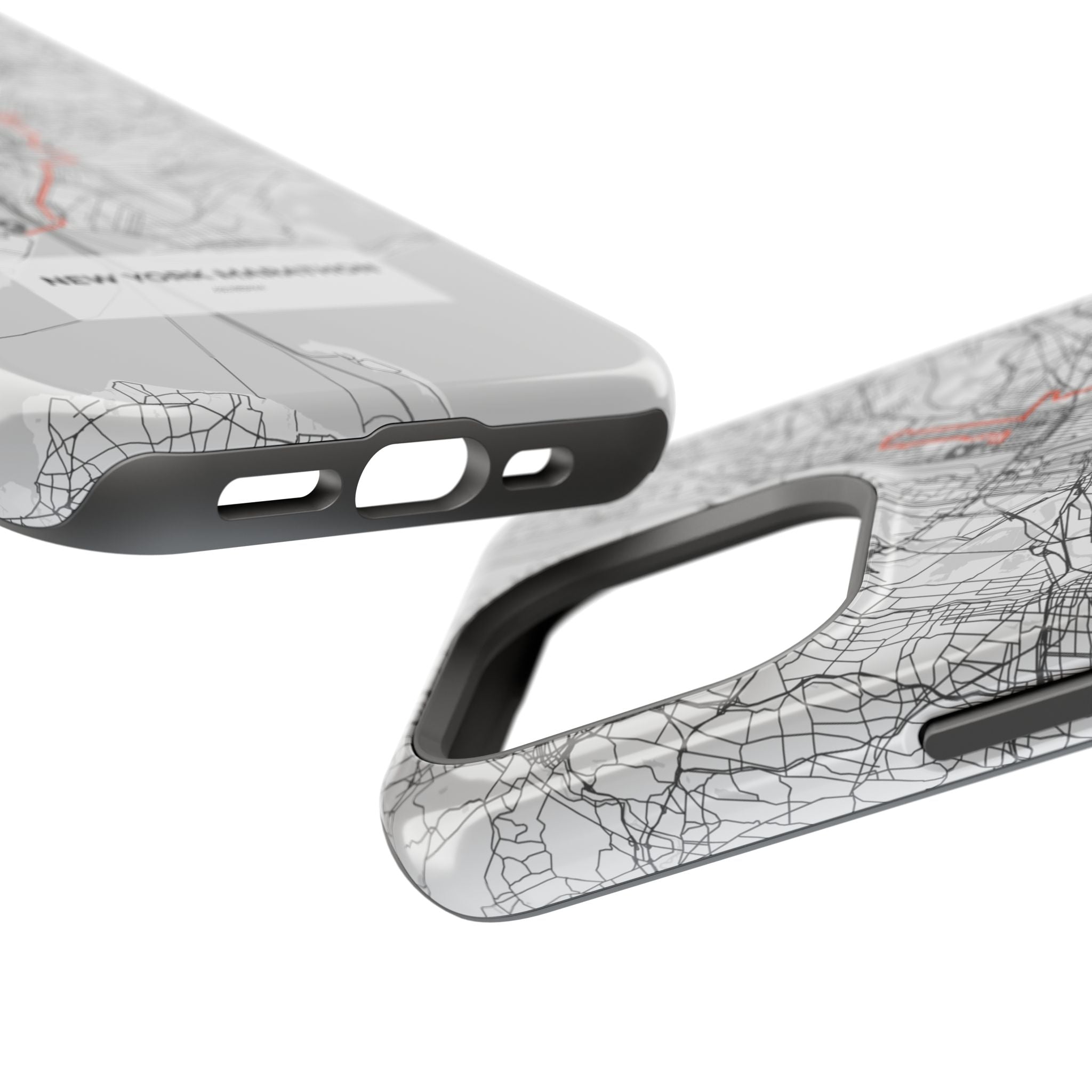 New York Marathon Route Magnetic Impact-Resistant Phone Case