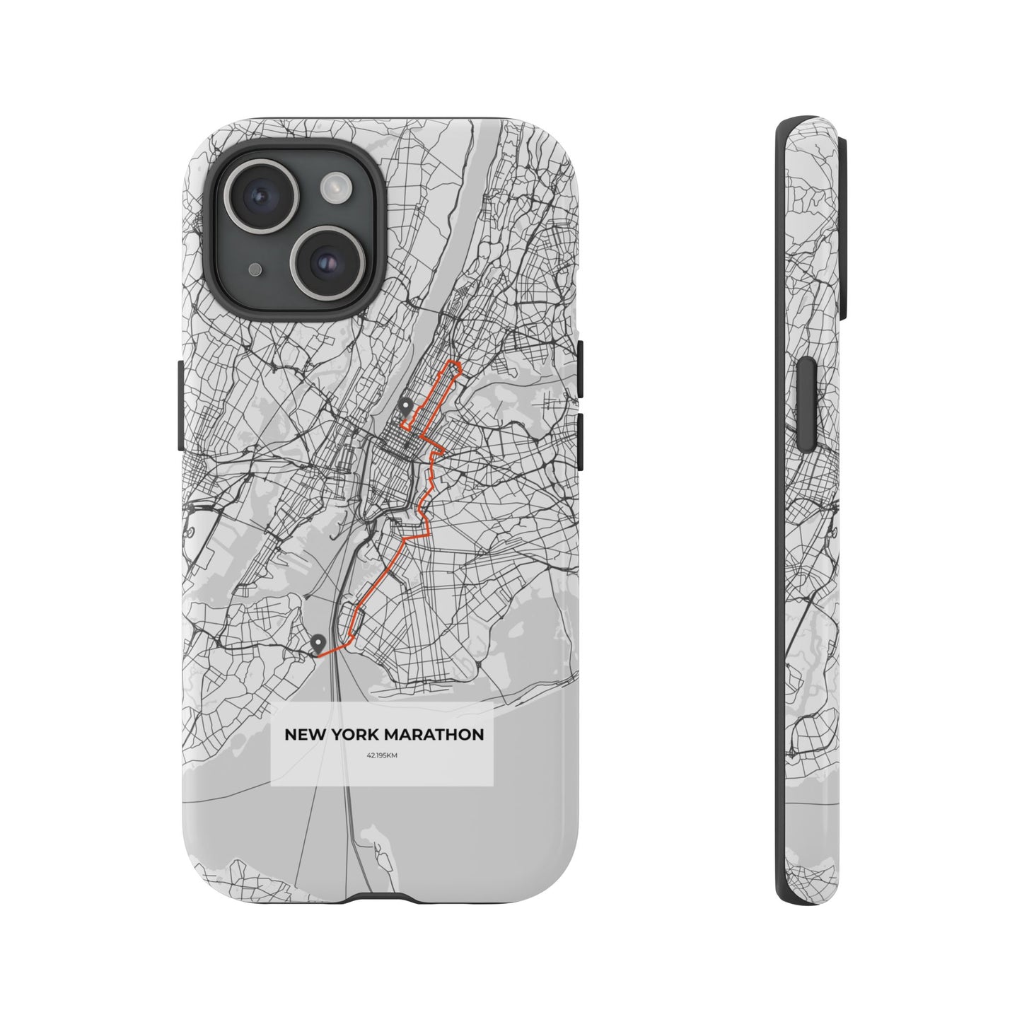 New York Marathon Route Tough Phone Case