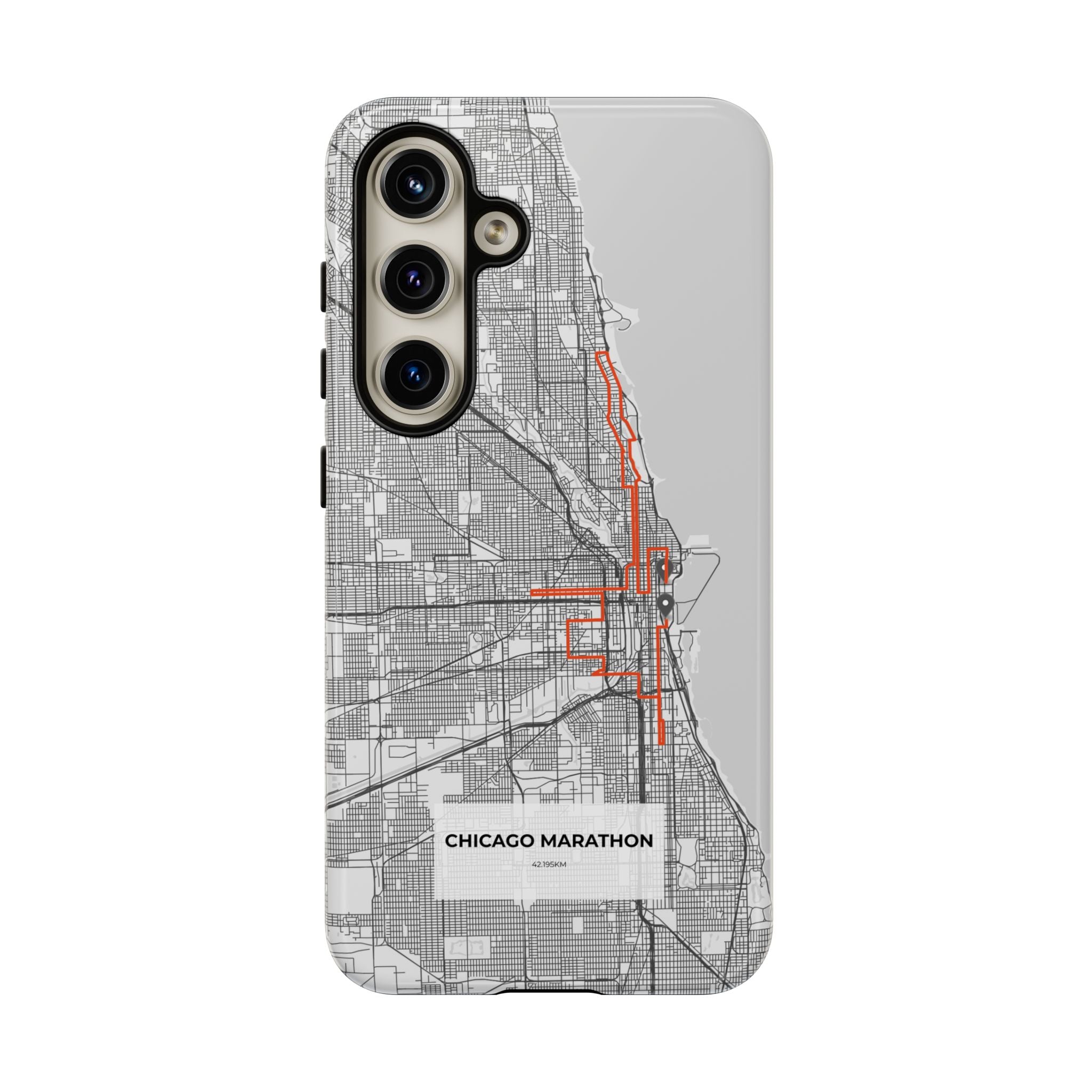 Chicago Marathon Route Tough Phone Case