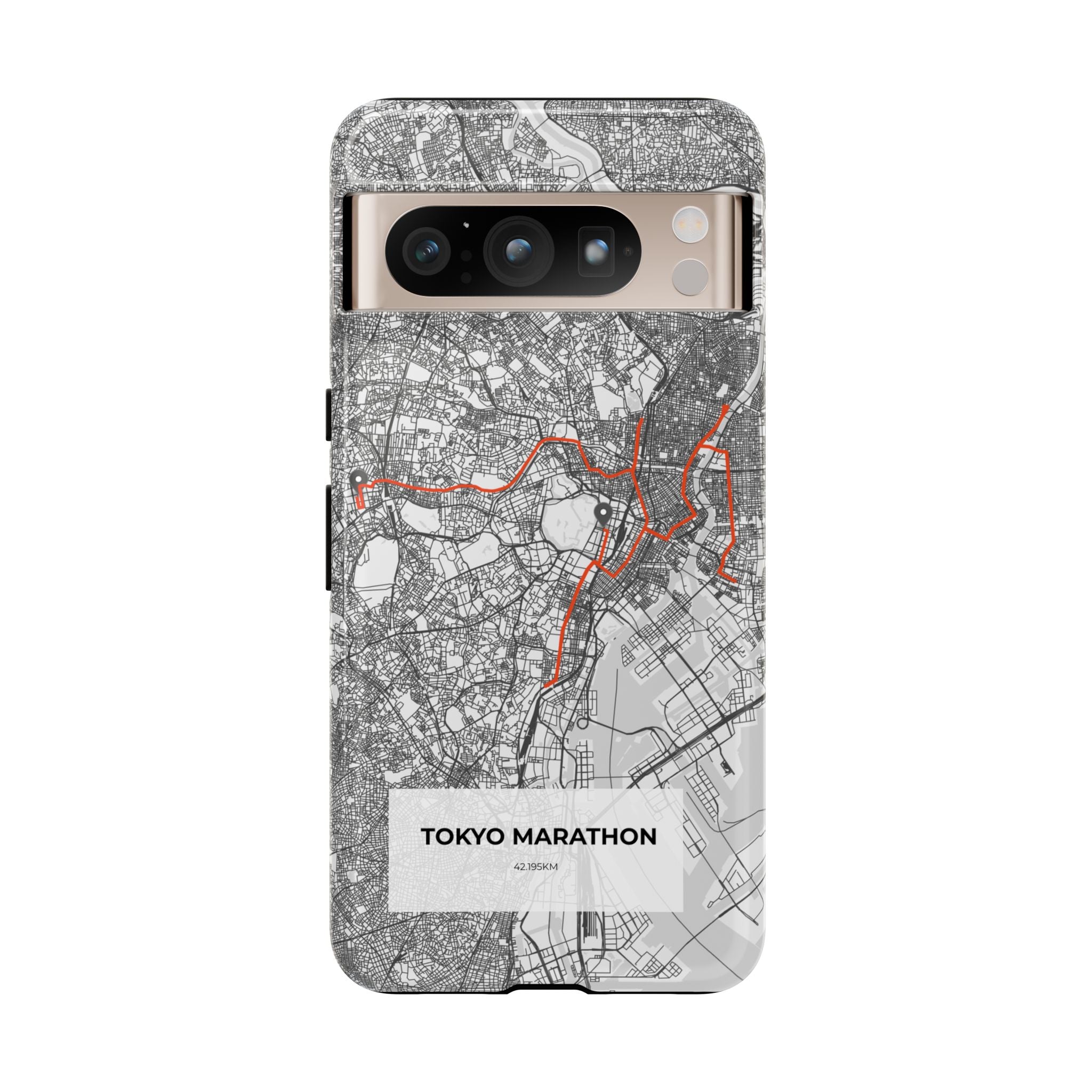 Tokyo Marathon Route Tough Phone Case
