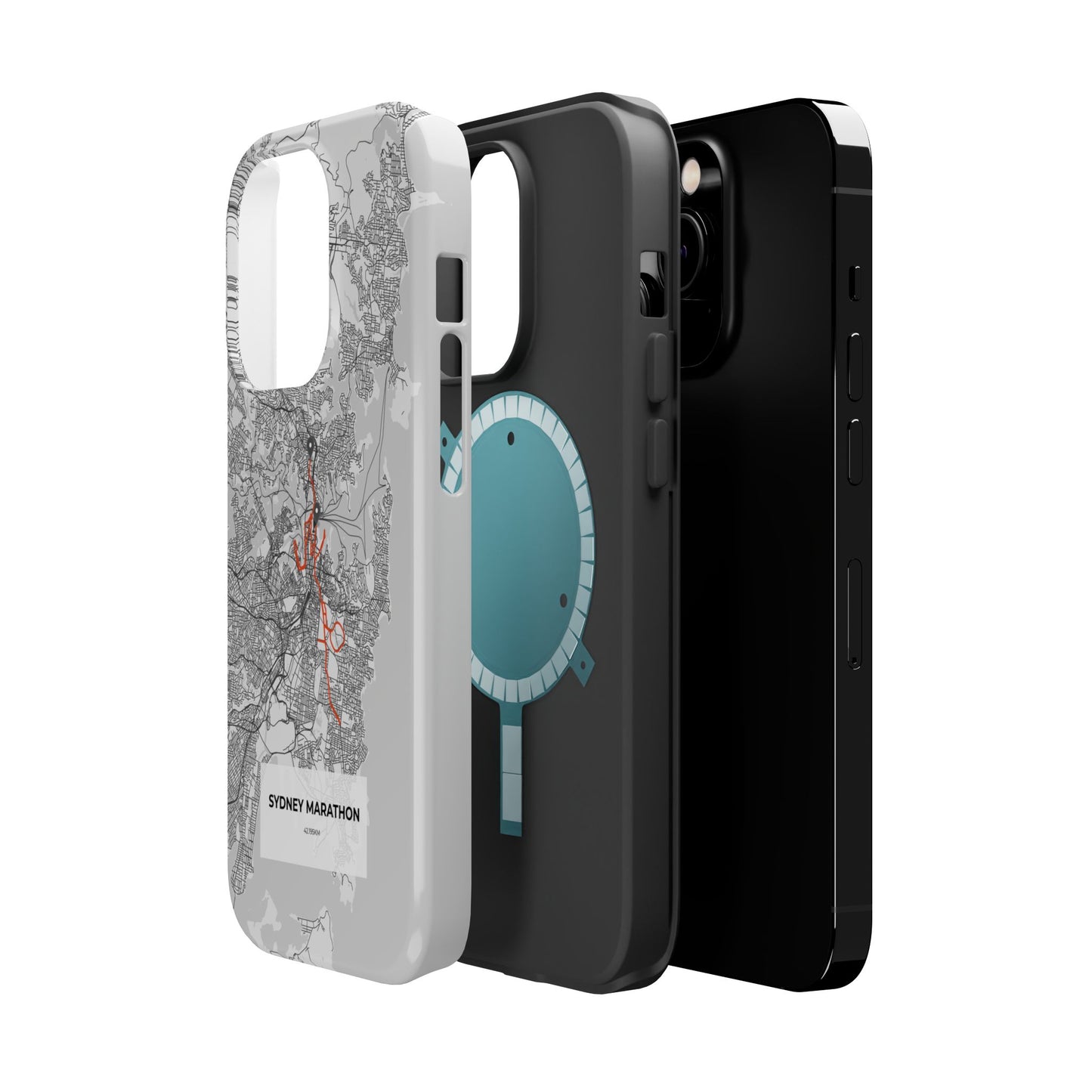 Sydney Marathon Route Magnetic Impact-Resistant Phone Case