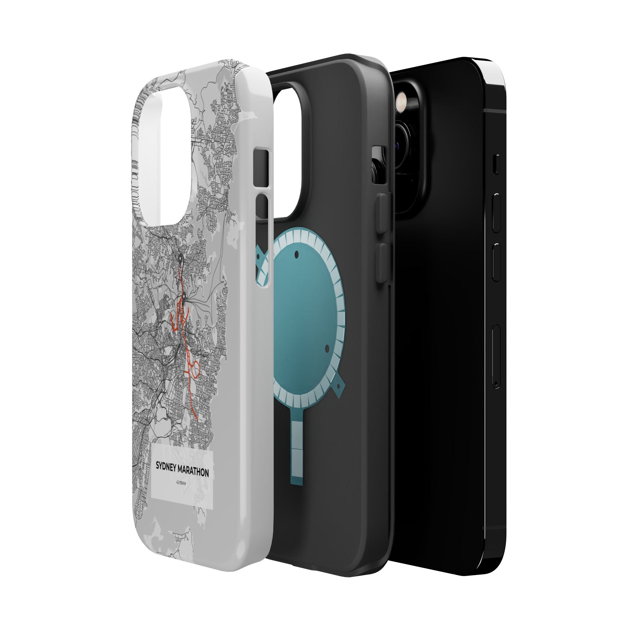 Sydney Marathon Route Magnetic Impact-Resistant Phone Case