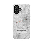Boston Marathon Route Magnetic Impact-Resistant Phone Case