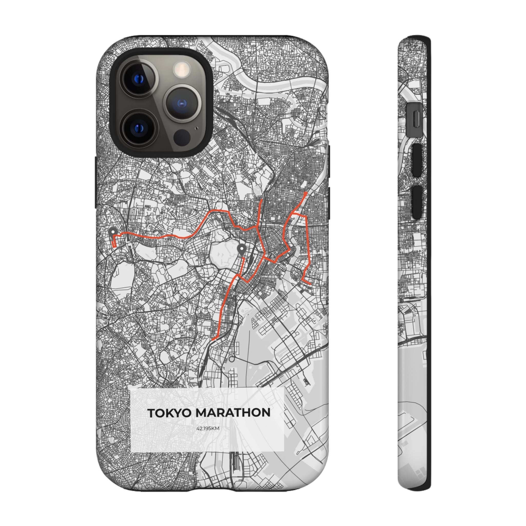 Tokyo Marathon Route Tough Phone Case