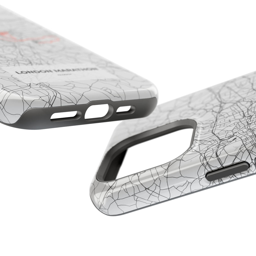 London Marathon Route Magnetic Impact-Resistant Phone Case