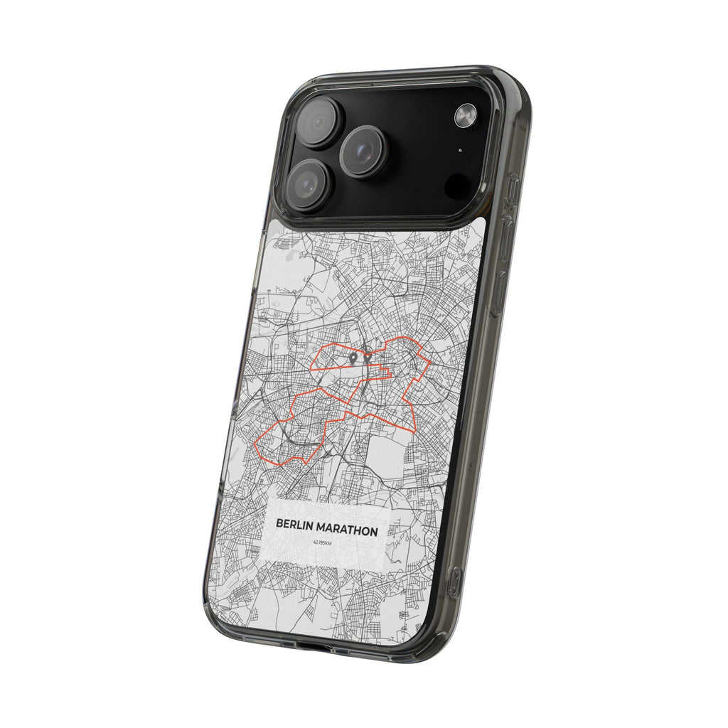 Berlin Marathon Route Clear Impact-Resistant Phone Case