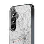 Boston Marathon Route Clear Impact-Resistant Phone Case