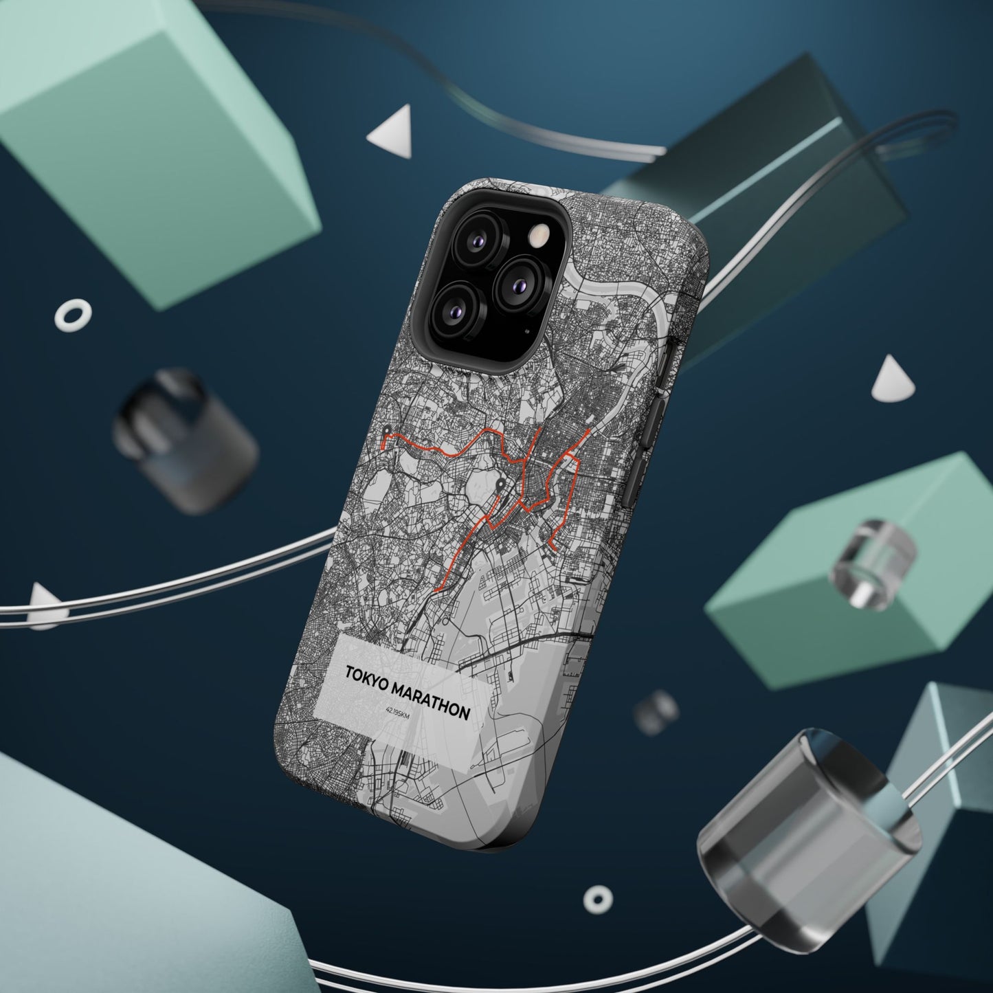 Tokyo Marathon Route Magnetic Impact-Resistant Phone Case