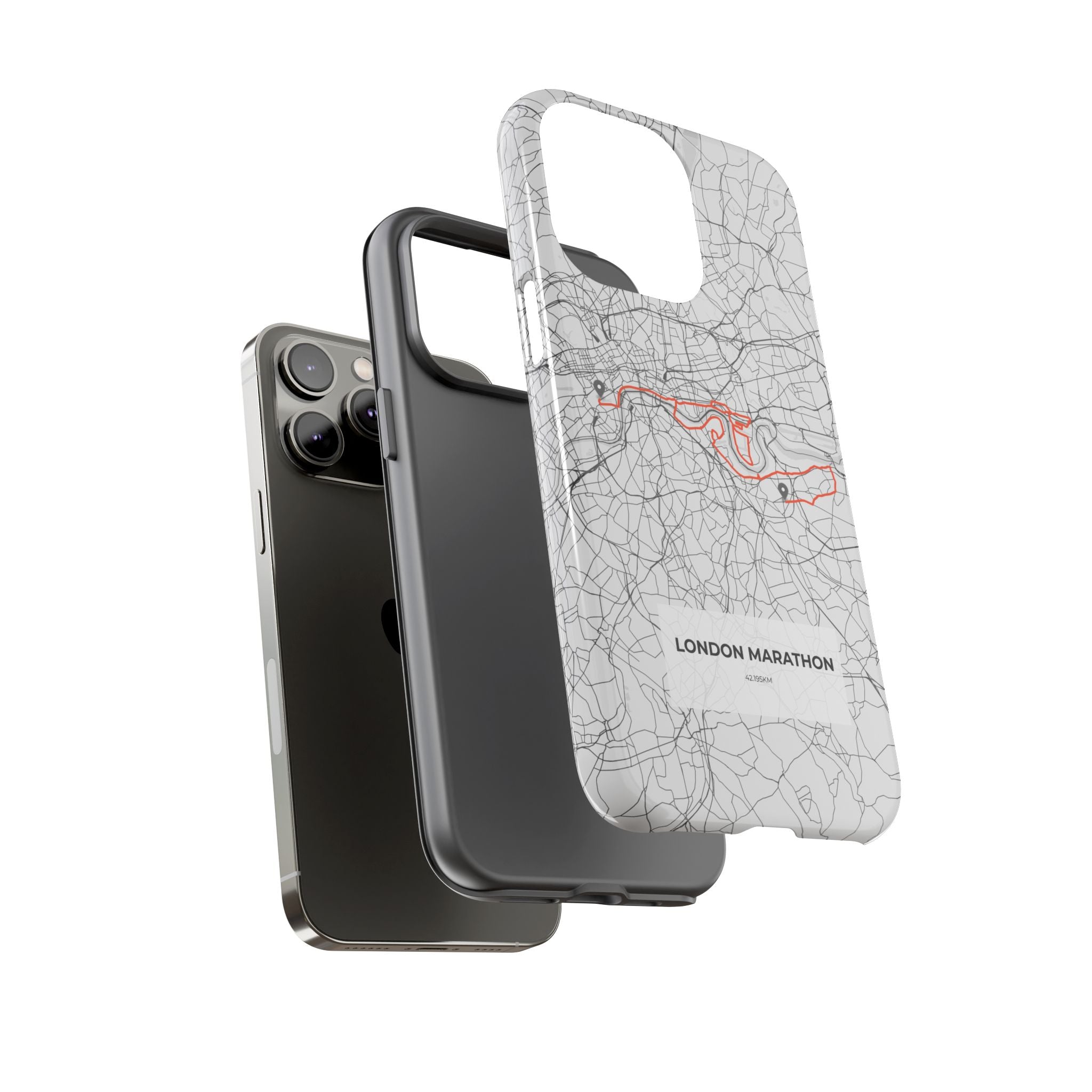 London Marathon Route Tough Phone Case