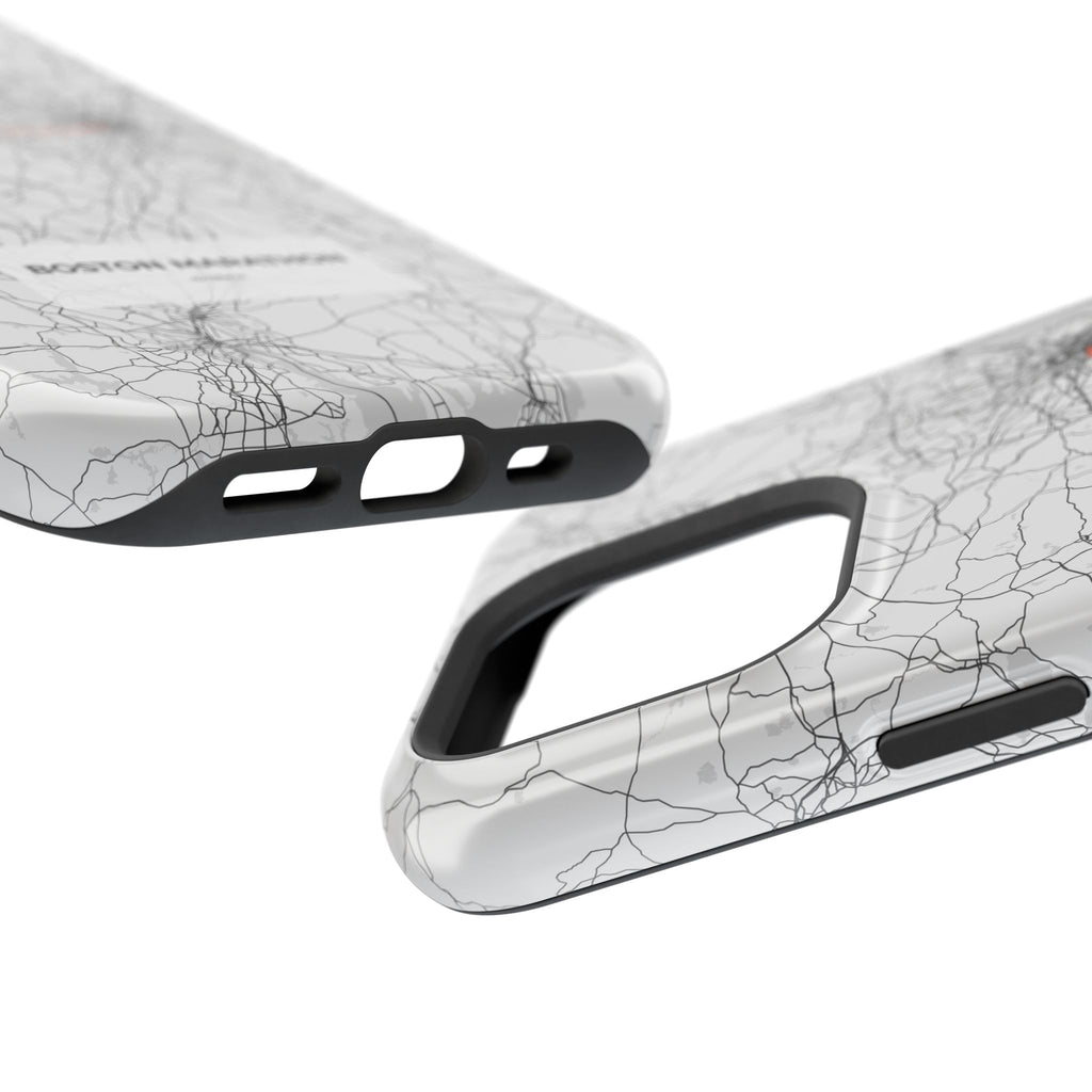 Boston Marathon Route Magnetic Impact-Resistant Phone Case