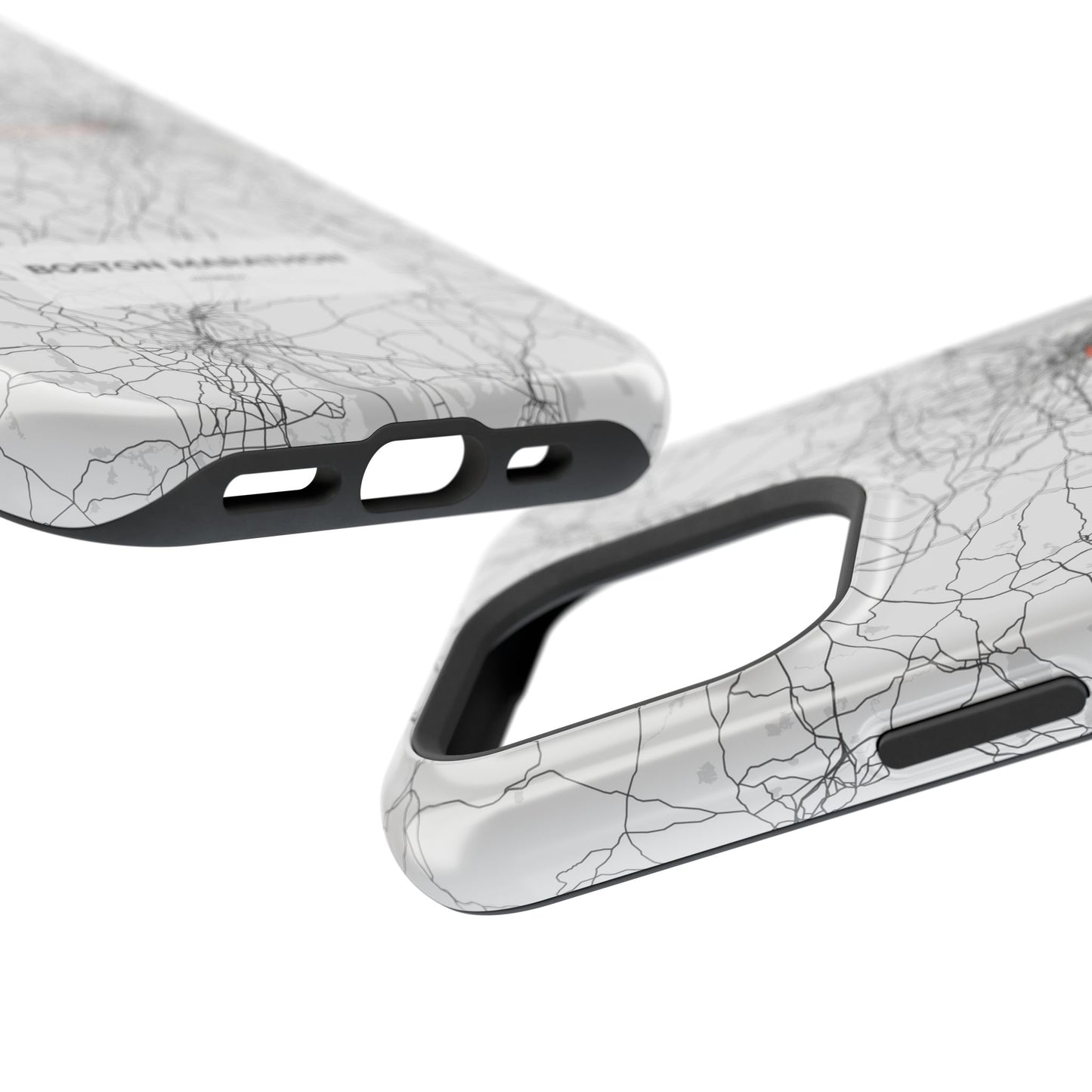 Boston Marathon Route Magnetic Impact-Resistant Phone Case