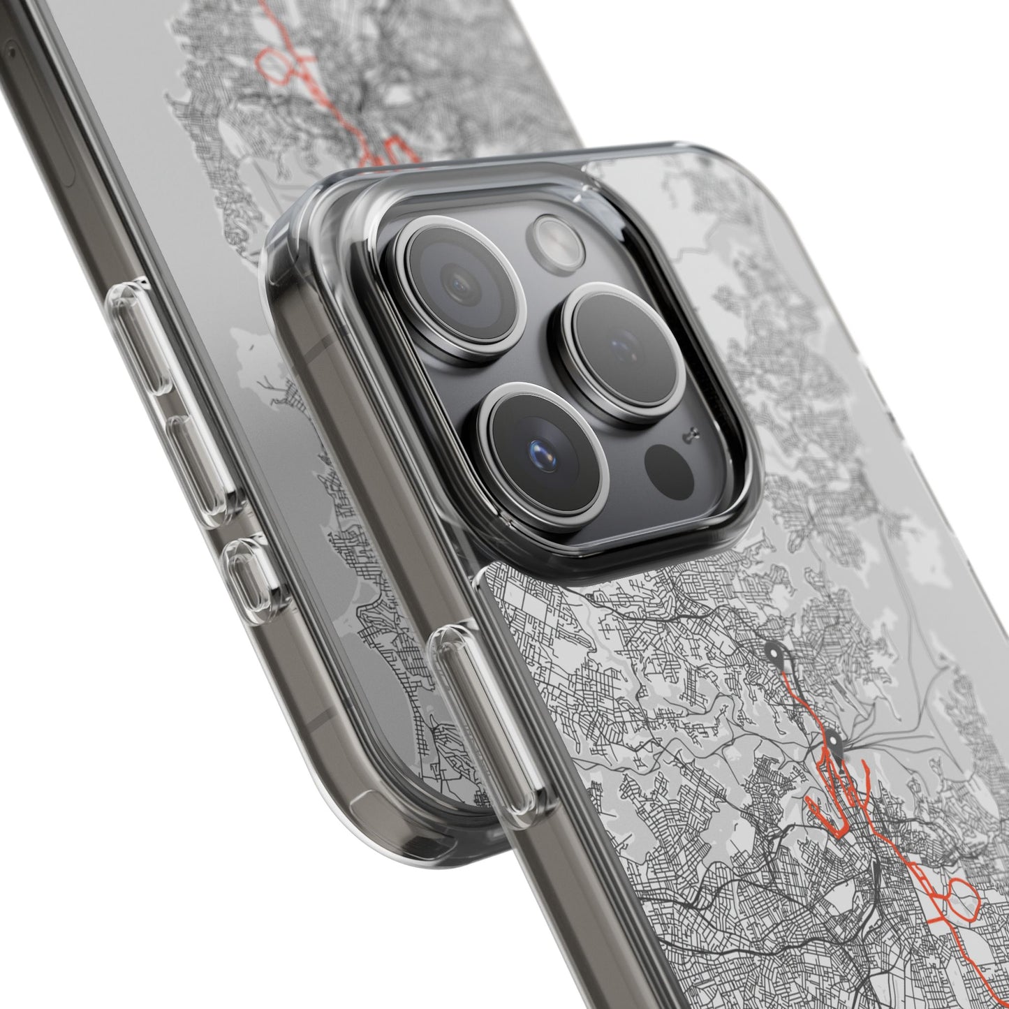 Sydney Marathon Route Clear Impact-Resistant Phone Case