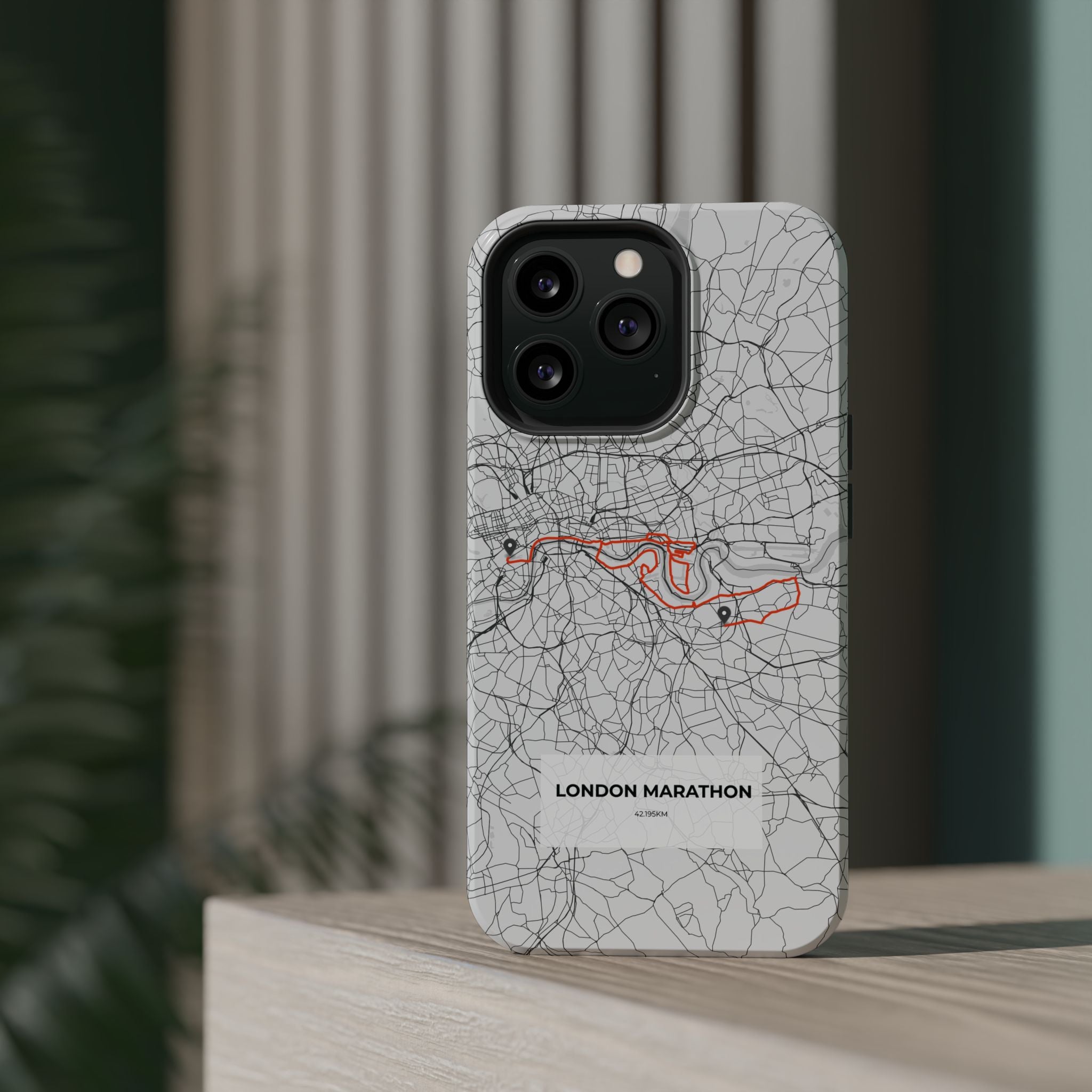 London Marathon Route Magnetic Impact-Resistant Phone Case