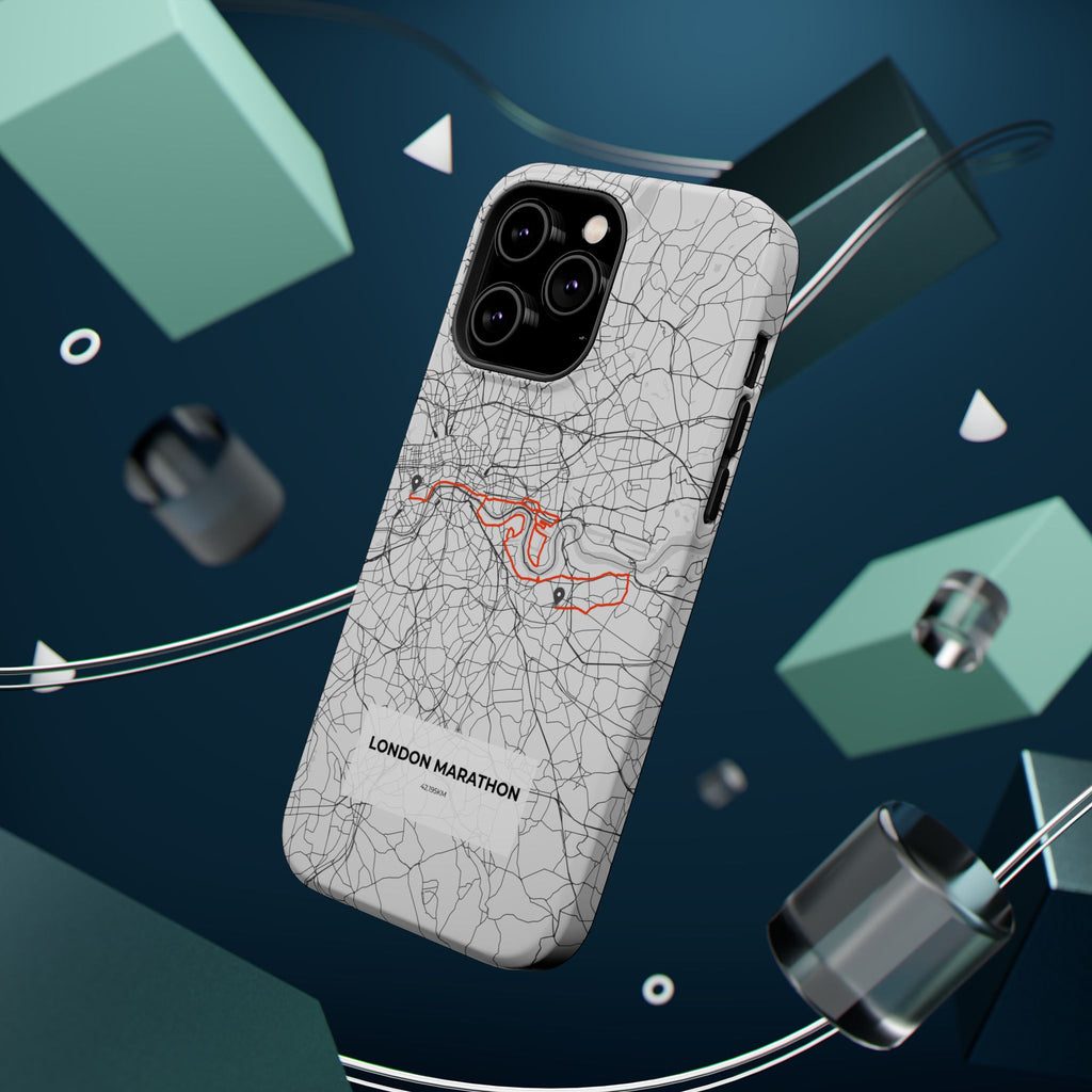 London Marathon Route Magnetic Impact-Resistant Phone Case