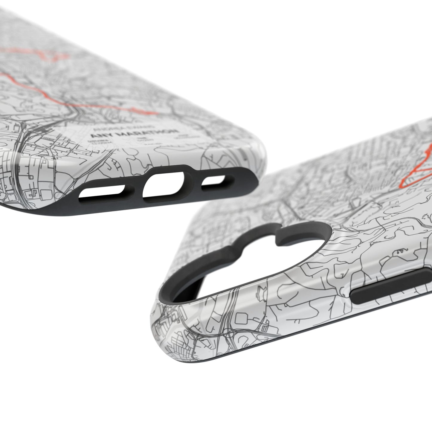 Customized Marathon Route Magnetic Impact-Resistant Phone Case