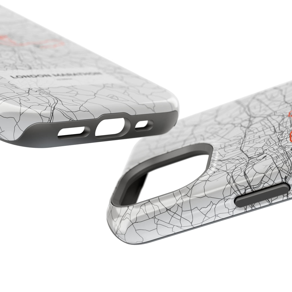 London Marathon Route Magnetic Impact-Resistant Phone Case