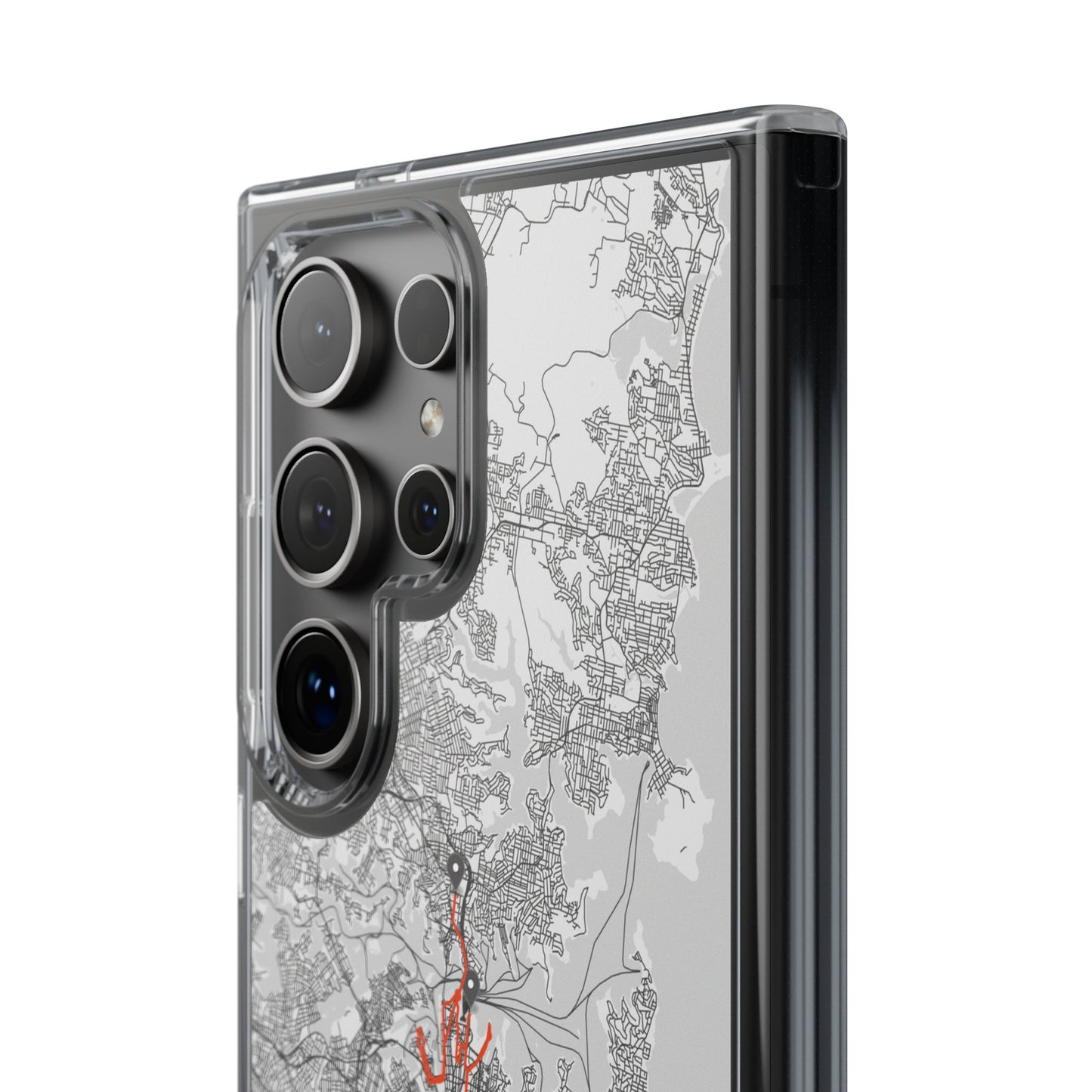 Sydney Marathon Route Clear Impact-Resistant Phone Case