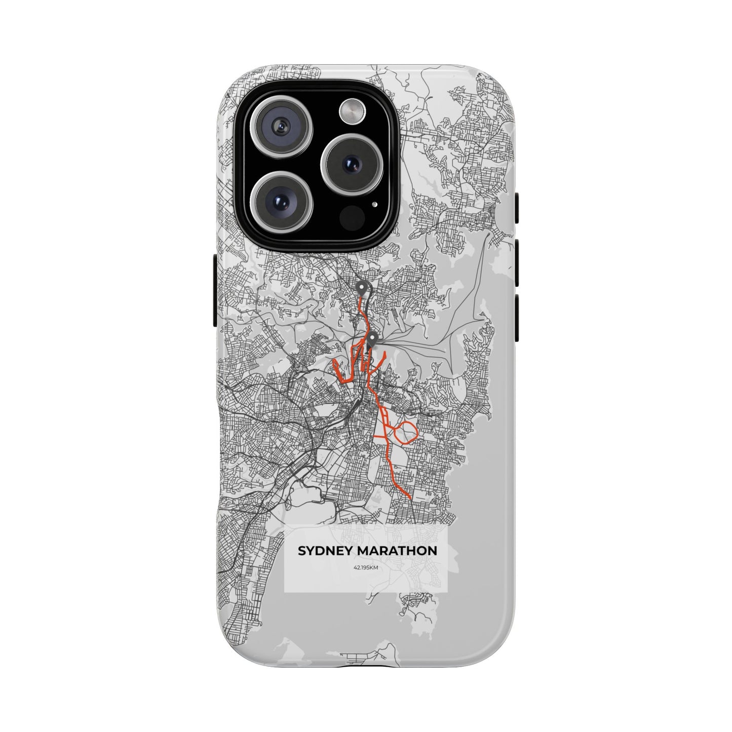 Sydney Marathon Route Tough Phone Case