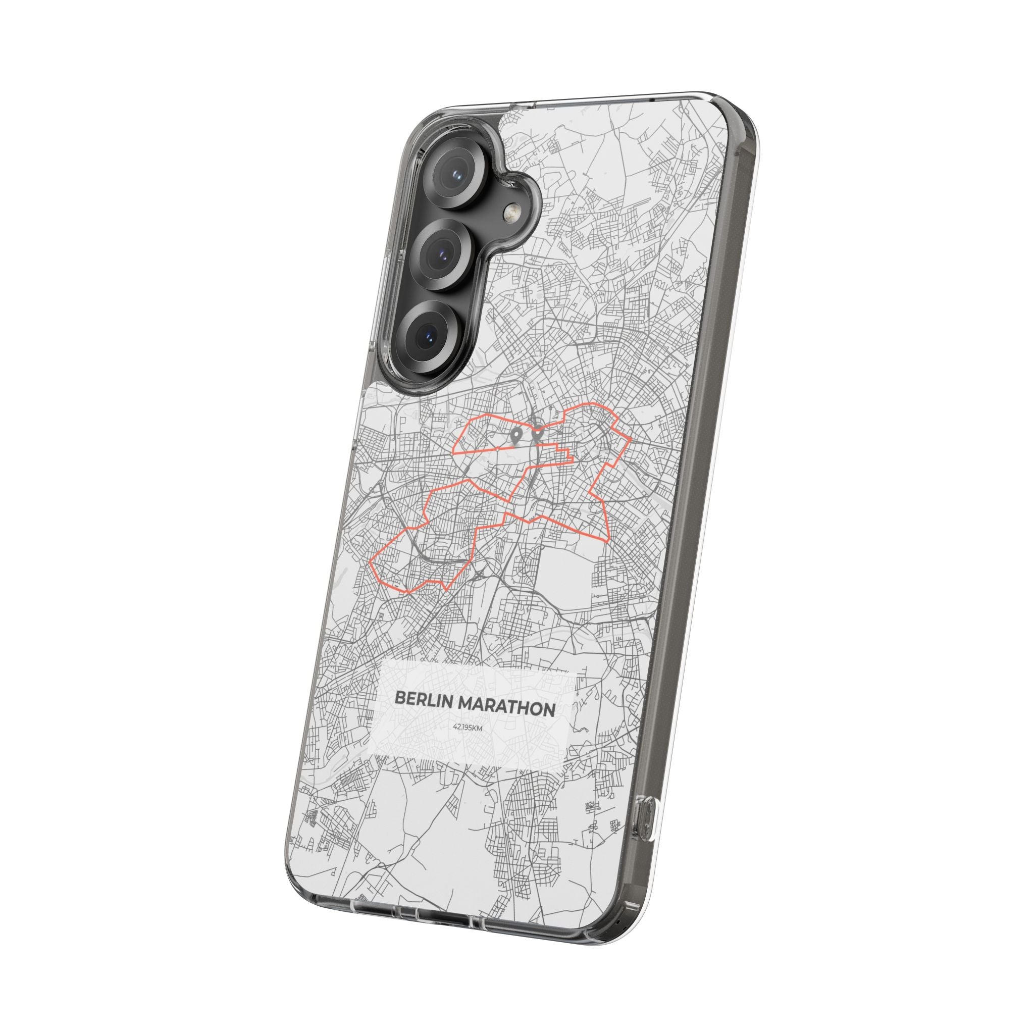 Berlin Marathon Route Clear Impact-Resistant Phone Case