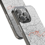 London Marathon Route Clear Impact-Resistant Phone Case
