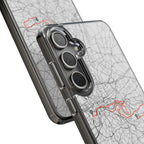 London Marathon Route Clear Impact-Resistant Phone Case