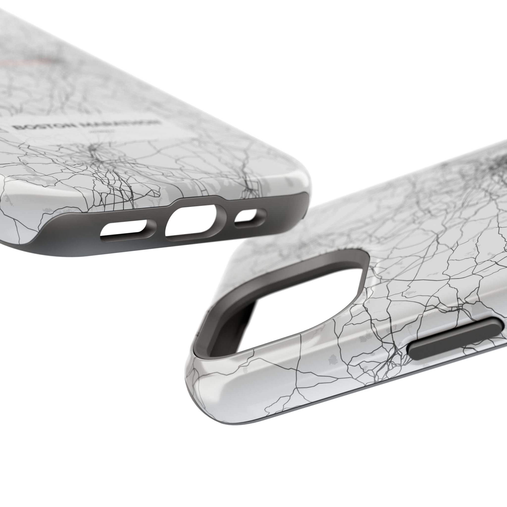 Boston Marathon Route Magnetic Impact-Resistant Phone Case
