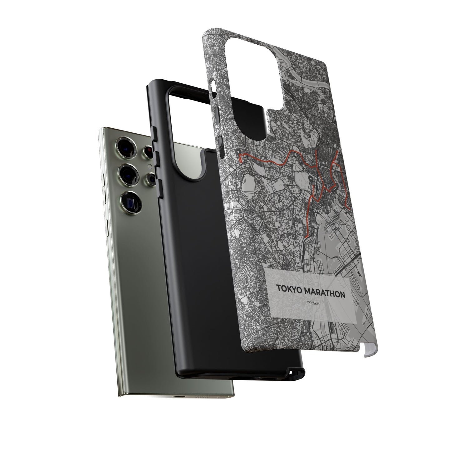 Tokyo Marathon Route Tough Phone Case