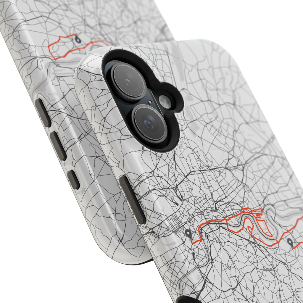 London Marathon Route Magnetic Impact-Resistant Phone Case