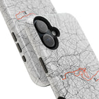 London Marathon Route Magnetic Impact-Resistant Phone Case