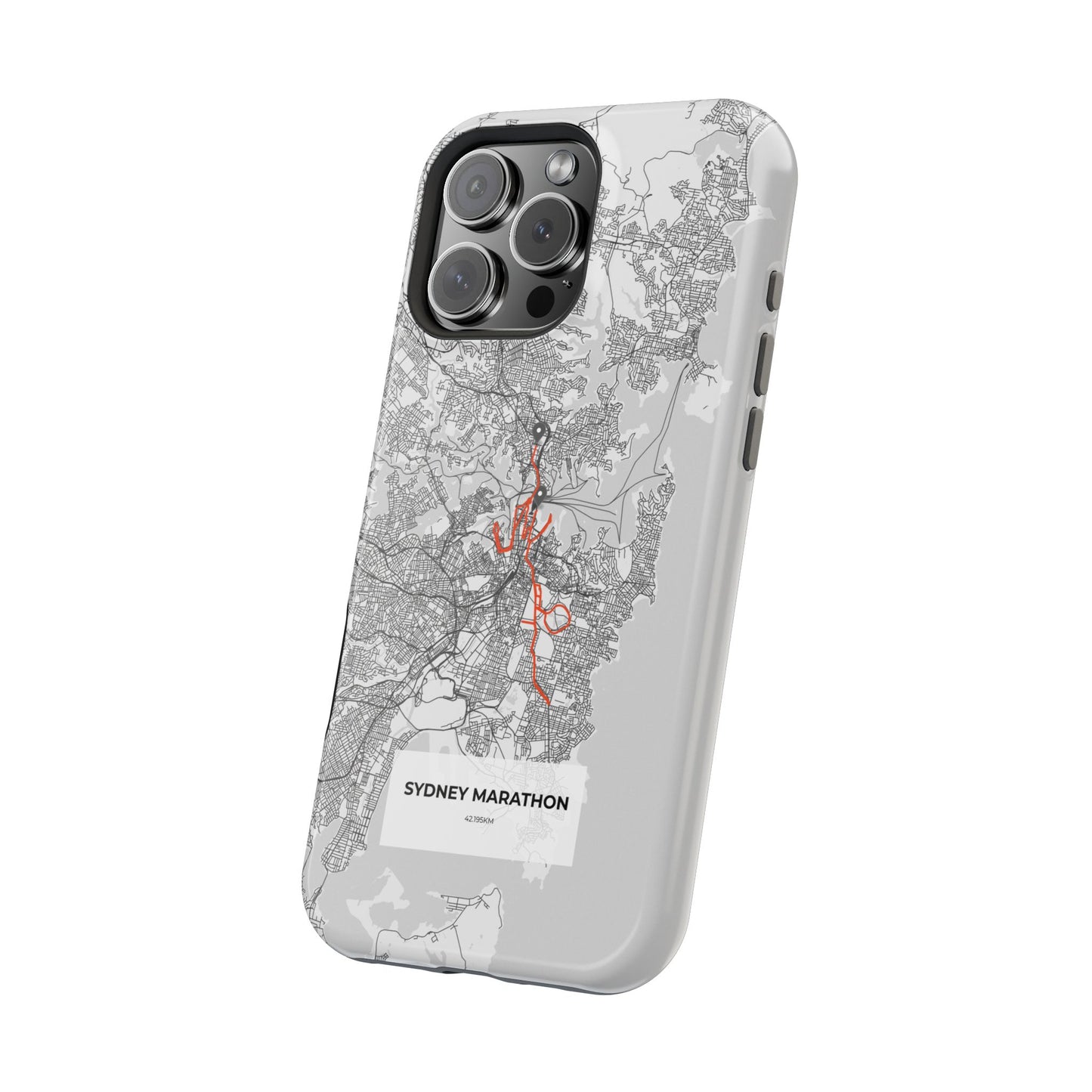 Sydney Marathon Route Magnetic Impact-Resistant Phone Case