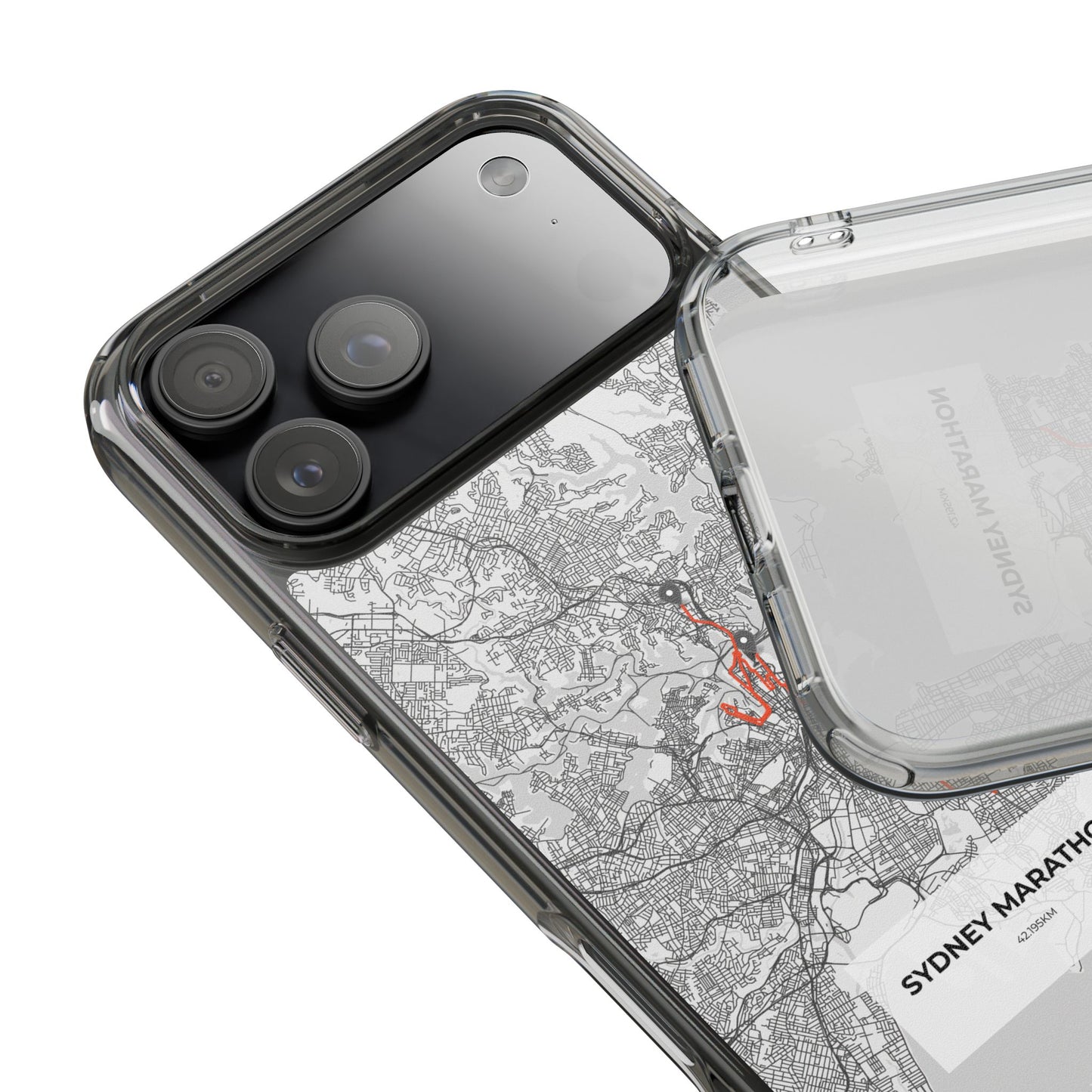 Sydney Marathon Route Clear Impact-Resistant Phone Case