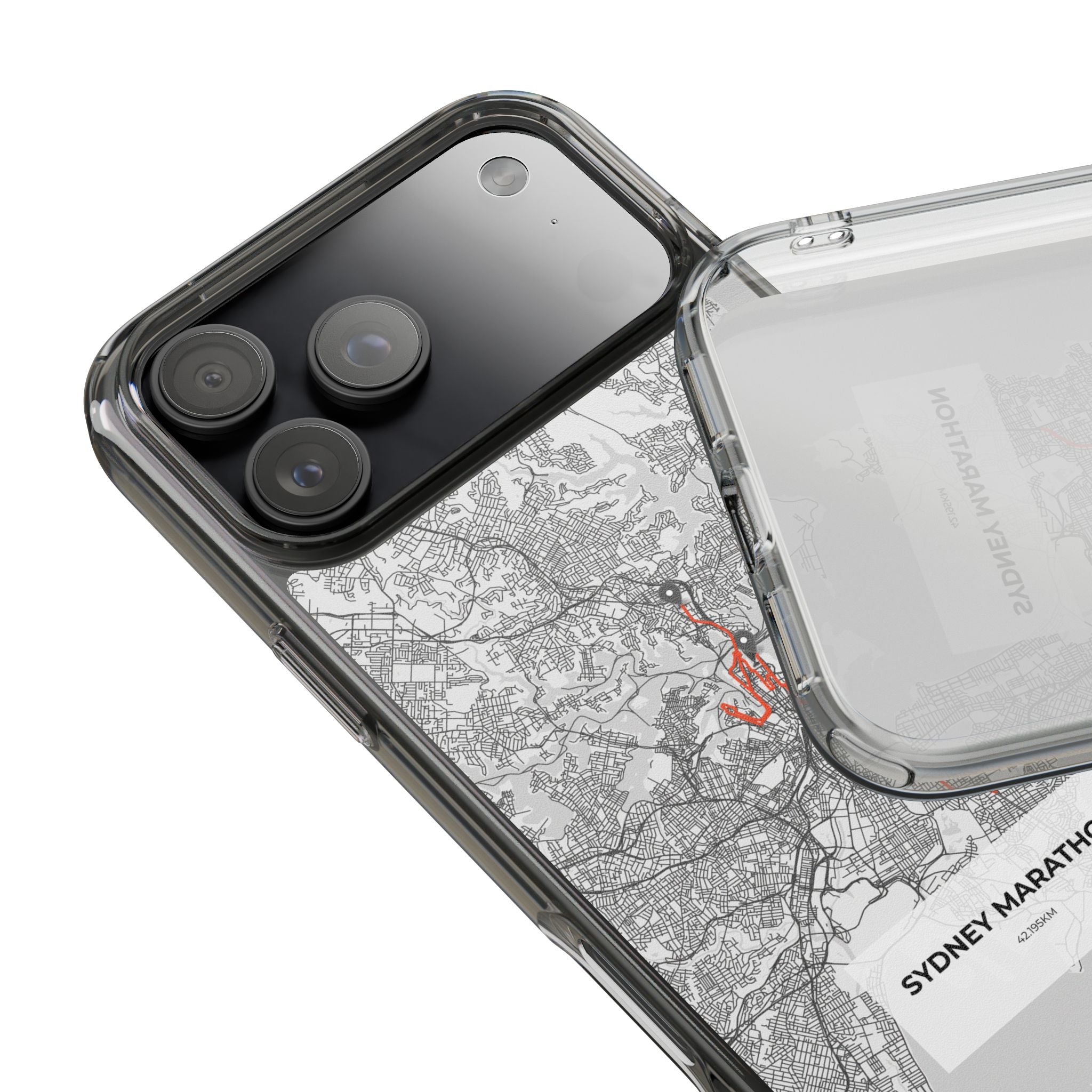 Sydney Marathon Route Clear Impact-Resistant Phone Case