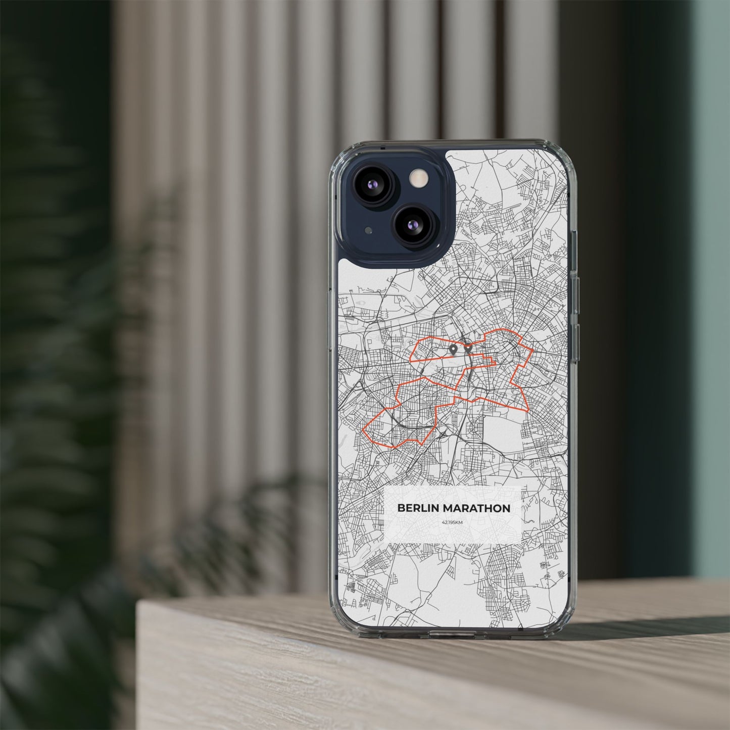 Berlin Marathon Route Clear Impact-Resistant Phone Case