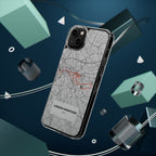 London Marathon Route Clear Impact-Resistant Phone Case