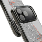 Chicago Marathon Route Clear Impact-Resistant Phone Case