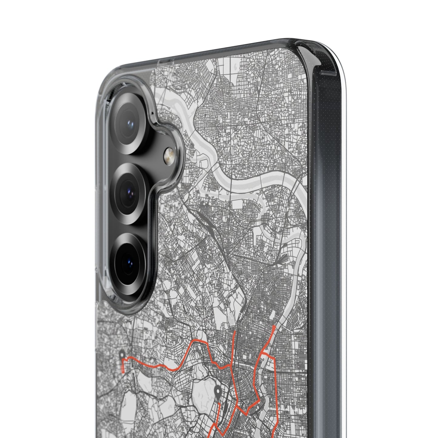 Tokyo Marathon Route Clear Impact-Resistant Phone Case